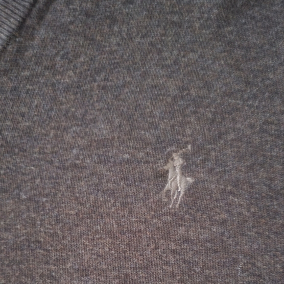 XXL Brown Polo V-neck sweater - Picture 3 of 4